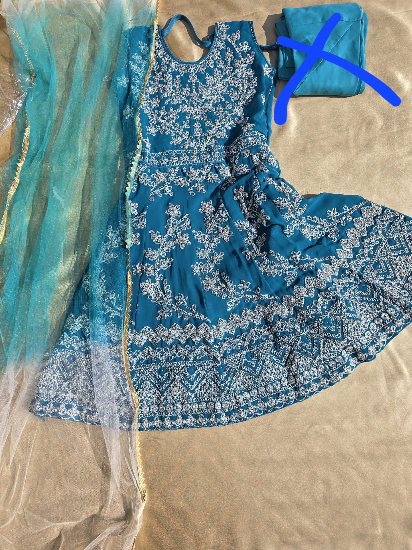 Dark Gray Kids salwar 16