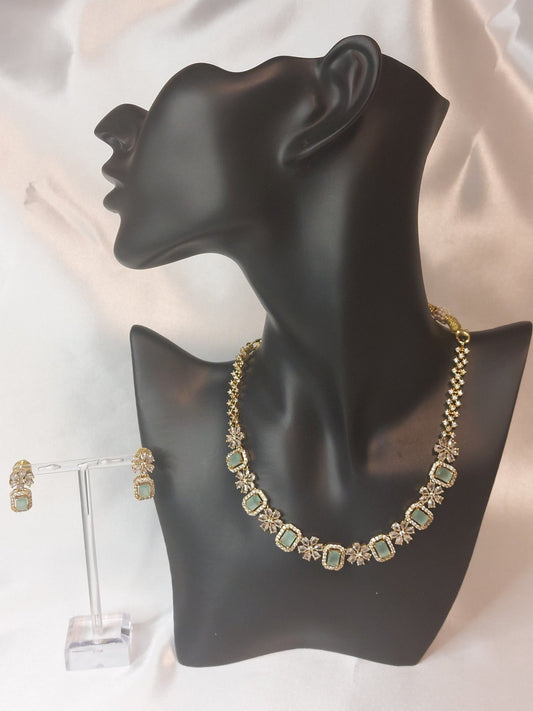 Light Gray AD Necklace set 20