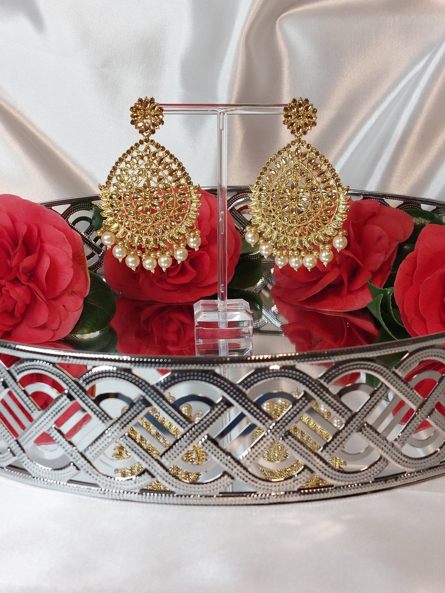 Gray Earrings 35