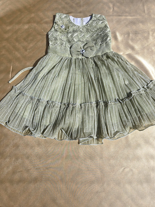 Rosy Brown Kids frock 01