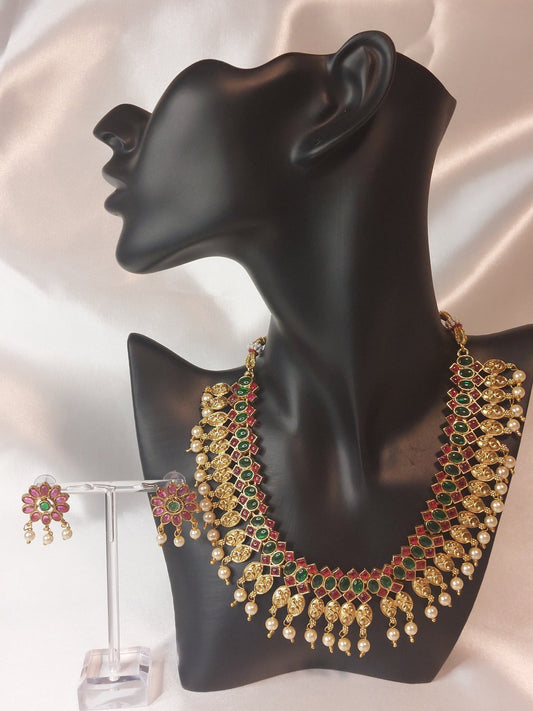 Dark Slate Gray Necklace set 04