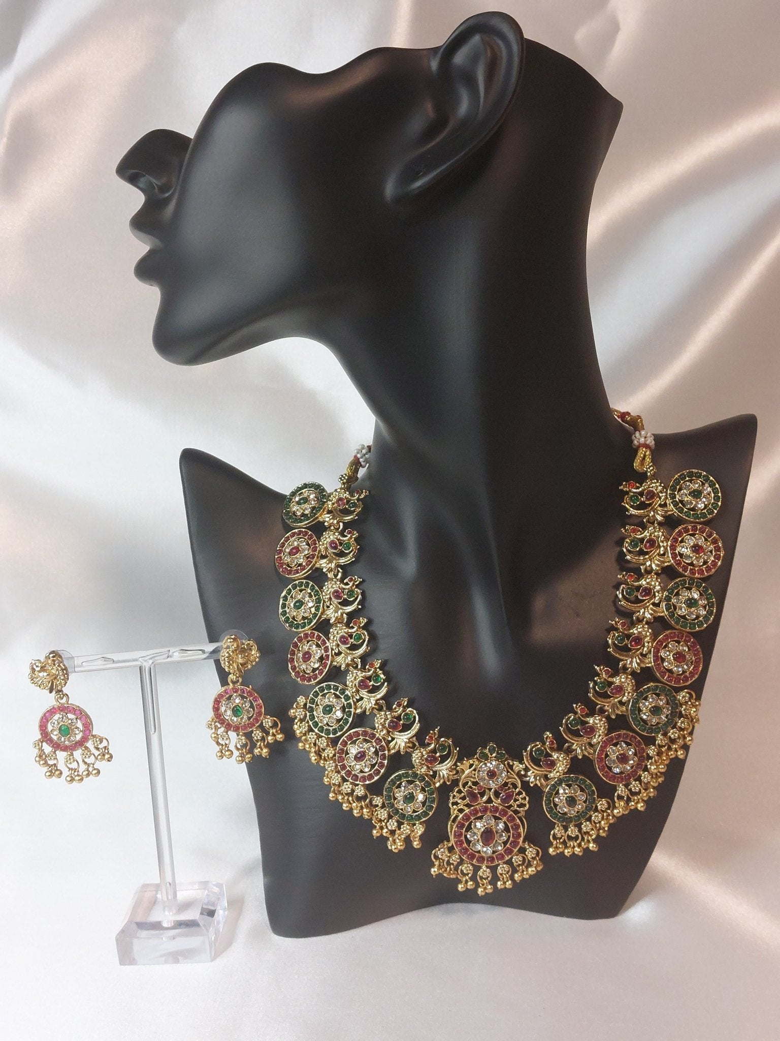 Dark Slate Gray Necklace set 09