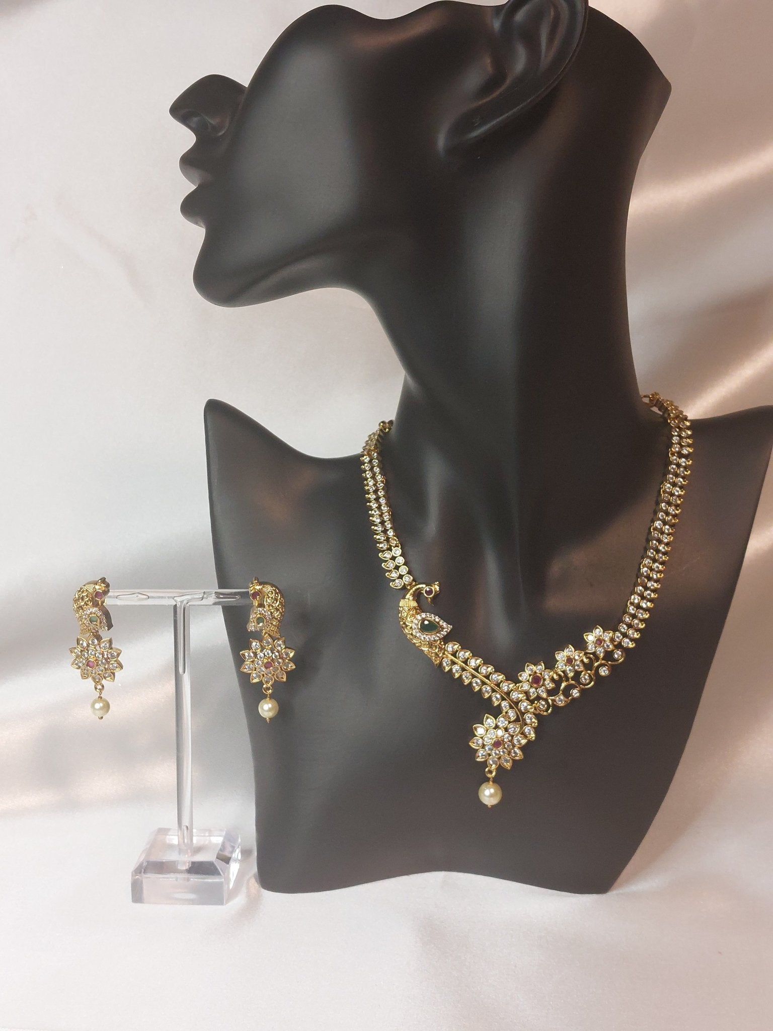 Dark Slate Gray Necklace set 18