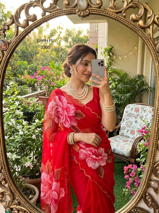 Digital Print saree