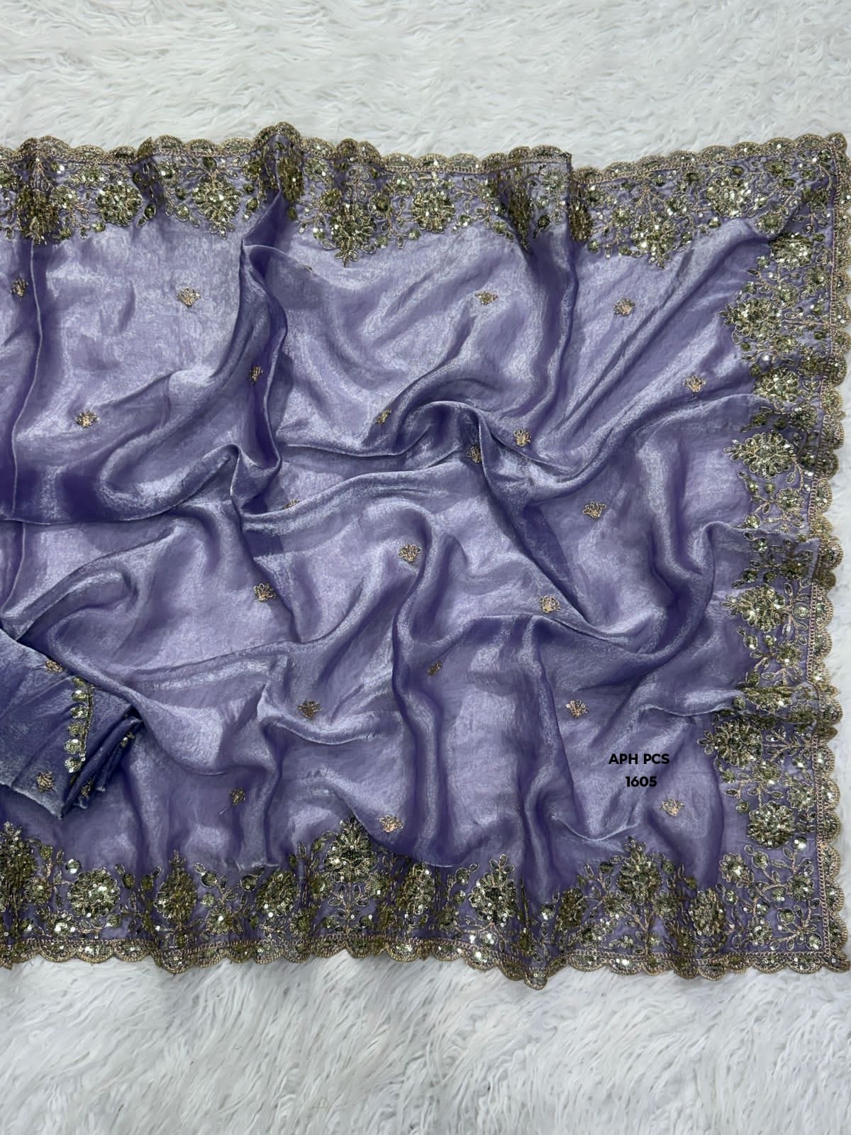 Dusty Lavender saree