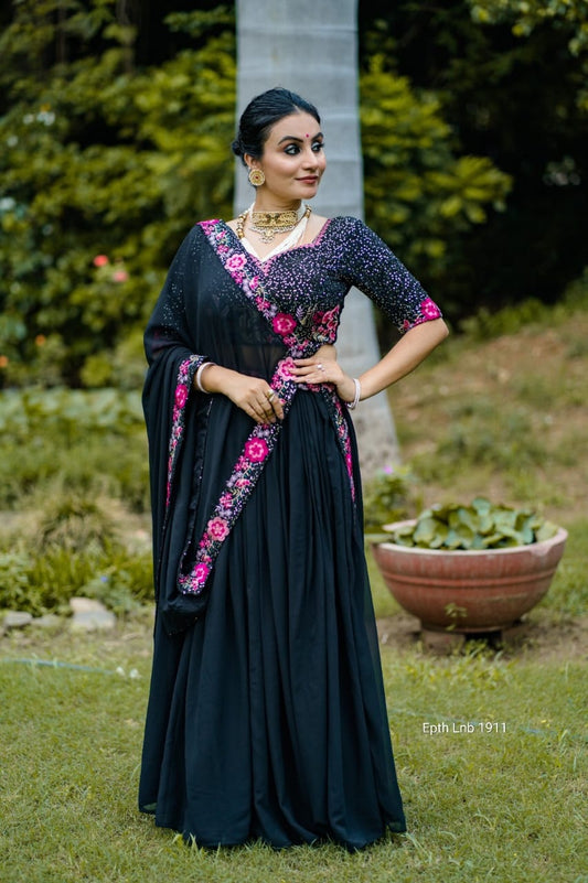 Black lehenga