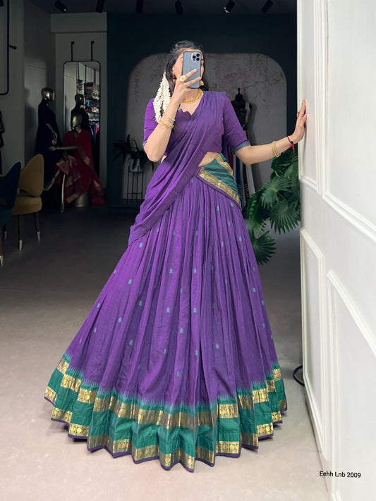 Chanderi half saree 02