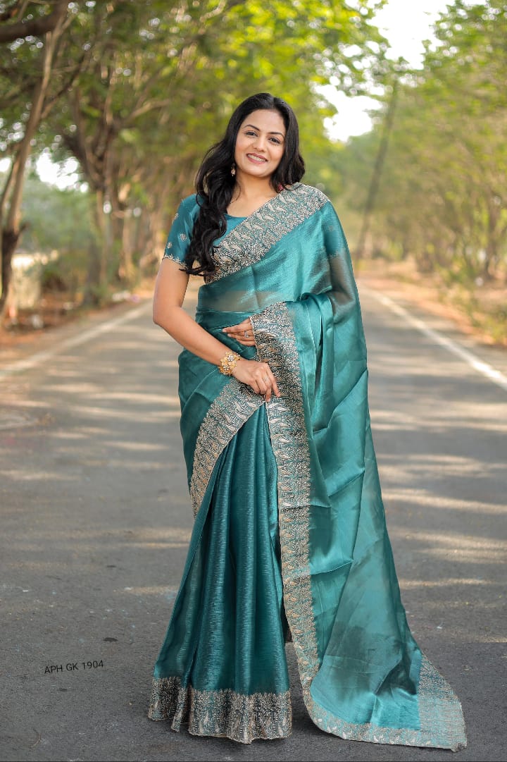 Burbury silk saree - AP Collections