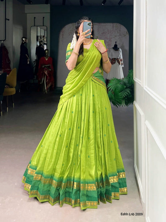 Chanderi half saree 03